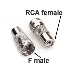 Переходник F male - RCA female
