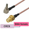 Пигтейл CRC9 - SMA-female угловой