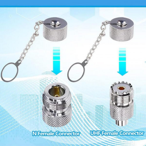 Крышка разъемов N, UHF для гнезд, защитная, на цепочке, для N мама или UHF SO239 RF