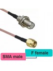 Переходник антенный SMA male - F female