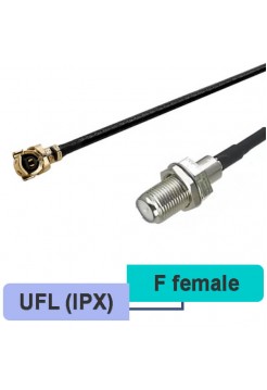 U.FL (IPX) - F female пигтейл, 15см