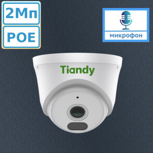 Камера-IP Tiandy TC-C320N I3/E/Y/2.8mm с микрофоном и POE-питанием