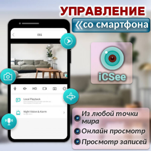 4G камера 4Мп с солнечной панелью RV-TKCNIP400