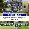 Видеокамера VNI68B 4G — 3-объективная камера с SIM-поддержкой.