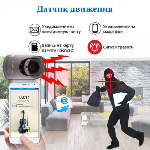 Панорамная WiFi камера Орбита OT-VNI44
