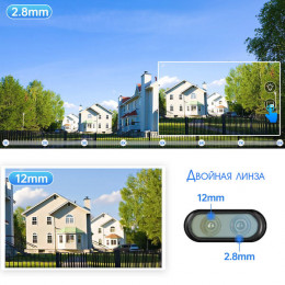 WiFi+LAN камера 4Мп с двумя обьективами и сигнализацией VNI58