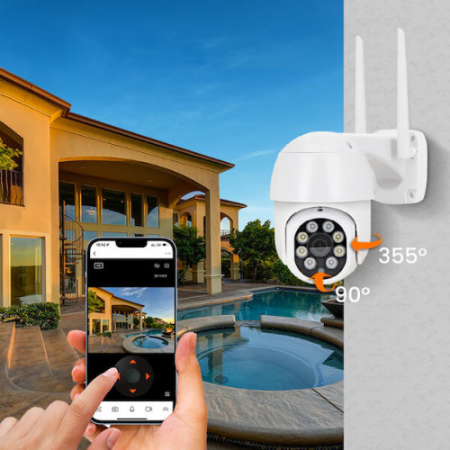 Уличная поворотная WiFi камера Орбита OT-VNI66