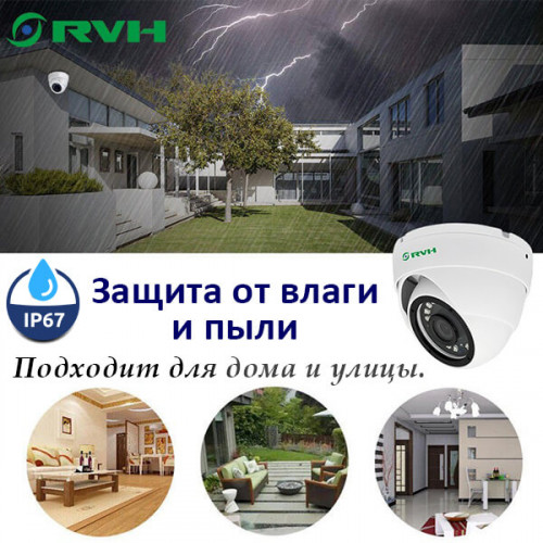 IP-камера RV-H24NIP500GF 5 Мп с PoE и купольным корпусом