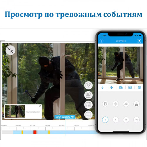 IP видеорегистратор AR-N951X 4K (8Мп) на 10 камер с видеоаналитикой