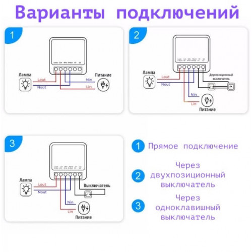 WiFi реле Mini Smart Switch, Tuya, до 16A, OT-HOS17