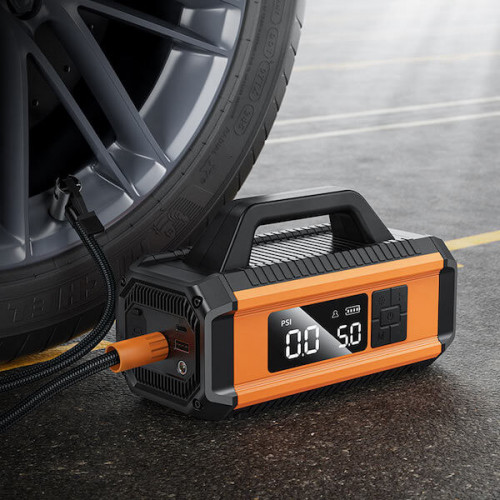 Пусковое устройство HOCO QS4 10000mAh (пуско-зарядное, с компрессором и Power Bank)