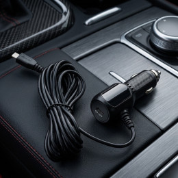 Автокабель питания в прикуриватель 3.5м mini/micro USB, CAU60