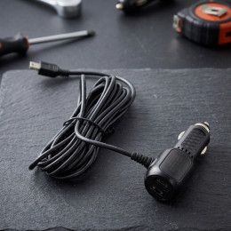 Автокабель питания в прикуриватель 3.5м mini/micro USB, CAU61