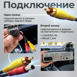Кабель для камер заднего вида 6/10м, CAU76