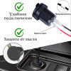 Встраиваемая в машину розетка USB Type-C с вольтметром 12-24V CAU58