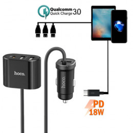 Разветвитель 3хUSB, 1xTypeC, быстрая зарядка, Hoco Z35 