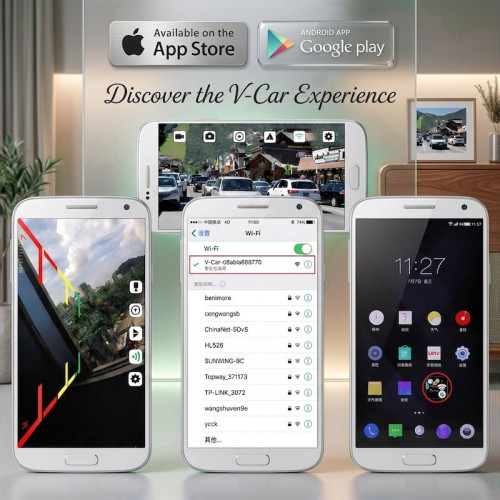 WiFi камера заднего вида для автомобиля, FullHD, CAV29