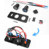 USB розетка с 2 портами (18Вт) и вольтметром TS-CAU52