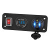 USB розетка с 2 портами (18Вт) и вольтметром TS-CAU52