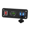 USB розетка с 2 портами (18Вт) и вольтметром TS-CAU52