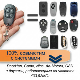 Пульт для ворот, шлагбаумов 433МГц универсальный Ultra-10