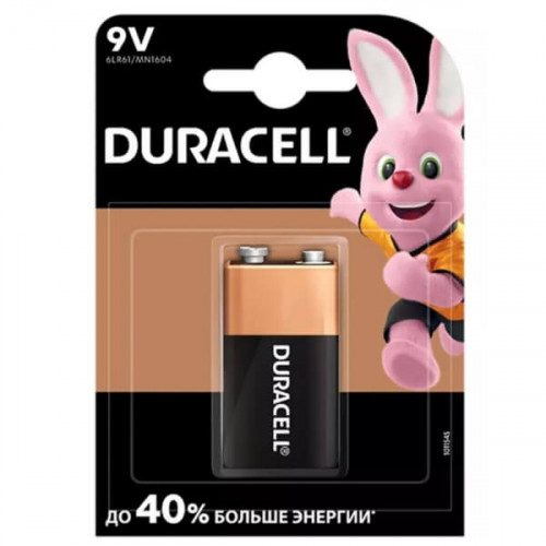 Батарейка щелочная 6LR61 Duracell
