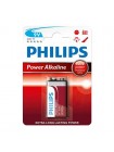 Батарейка алкалиновая 6LR61 9v крона Philips
