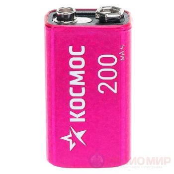 Аккумулятор 6F22 Крона Космос 200mAh