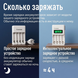 Аккумулятор AA/R6 2800 мАч Космос, 1шт