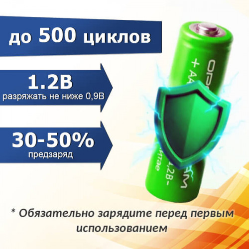 AA аккумулятор 900 мА·ч Ni-MH ОрбитаTeam