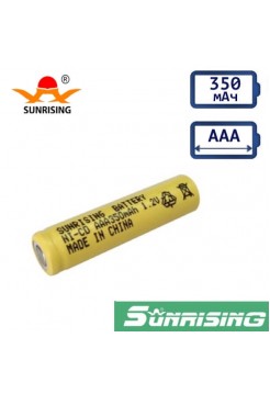 ААА/R03 аккумулятор 350мА, NiCd, Sunrising, плоский плюс