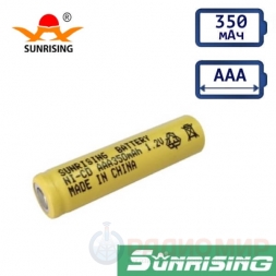 ААА/R03 аккумулятор 350мА, NiCd, Sunrising, плоский плюс