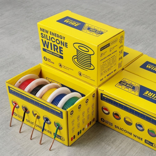 Провод силиконовый 30AWG (0.05 мм²) 5×20 м, луженая медь, 5 цветов