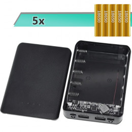 Корпус PowerBank  5x18650 с быстрой зарядкой