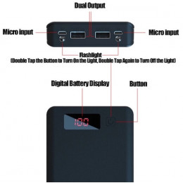 Корпус PowerBank  8x18650 с дисплеем