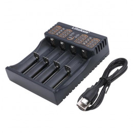Зарядное устройство 18650/AA/AAA, 2А, USB, 4 слота, LiitoKala Lii-402