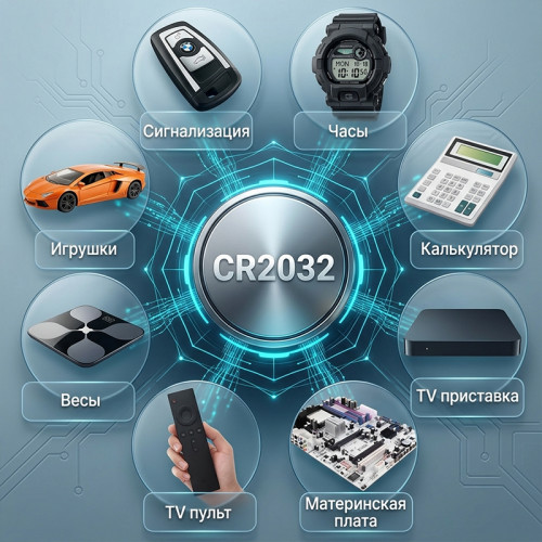 Батарейка CR2032 Panasonic