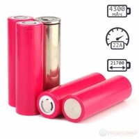 Аккумулятор 21700 Li-ion 4300мАч Tesla 3.7V 22A, 1шт