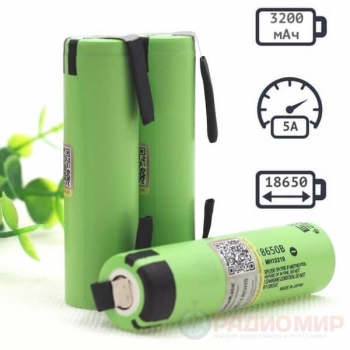 18650 Panasonic 3200mAh аккумуляторная батарея NСR18650B