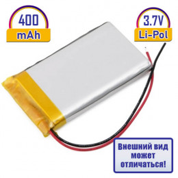 АКБ Li-Po, длина  30мм, ширина 30мм, 400мАч, 503030