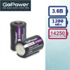 Элемент питания GoPower ER14250 Li-SOCL2 3.6V (1/2 AA)
