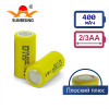 Аккумулятор 2/3AA 400мАч Ni-Cd SunRising