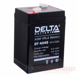 4В аккумулятор 4,5Ач Delta DT 4045