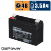 Аккумулятор свинцово-кислотный GoPower LA-435 4V 3.5Ah