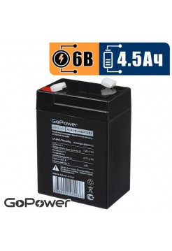 6В аккумулятор 4,5Ач GoPower LA-645/Security