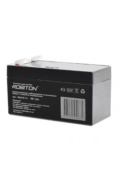 12В аккумулятор 1.3Ач Robiton VRLA12-1.3