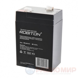 6В аккумулятор  4,5Ач Robiton VRLA6-4.5