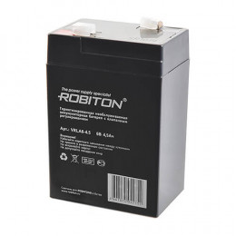 6В 4.5Ач аккумулятор Robiton VRLA6-4.5
