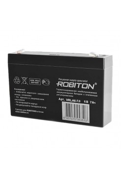 6В аккумулятор 7Ач Robiton VRLA6-7.0
