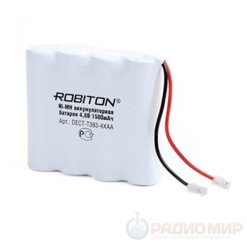 Аккумулятор DECT-T393-4XAA Robiton (4.8V 1500mAh)